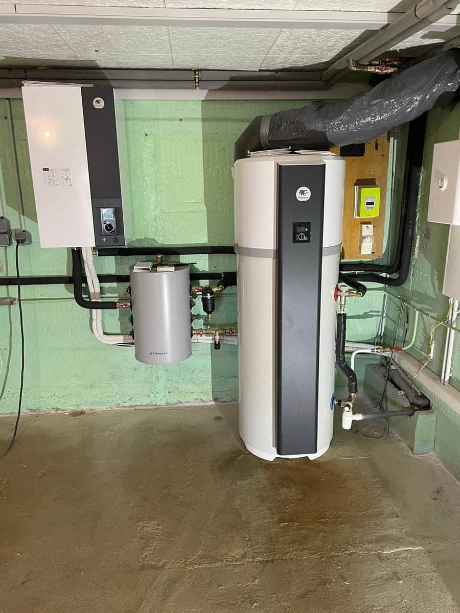 Chauffe-eau thermodynamique installé en local technique par FPC Habitat